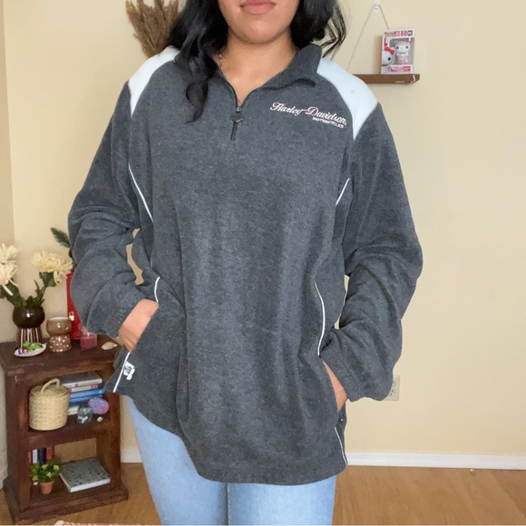 Harley Davidson half zip sweater - Picture 3 of 5